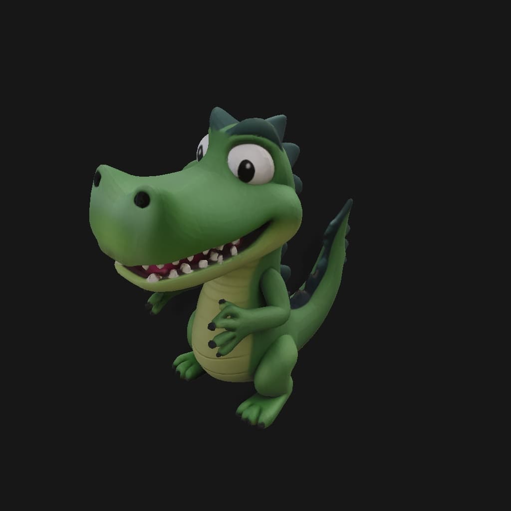 A Green Crocodile